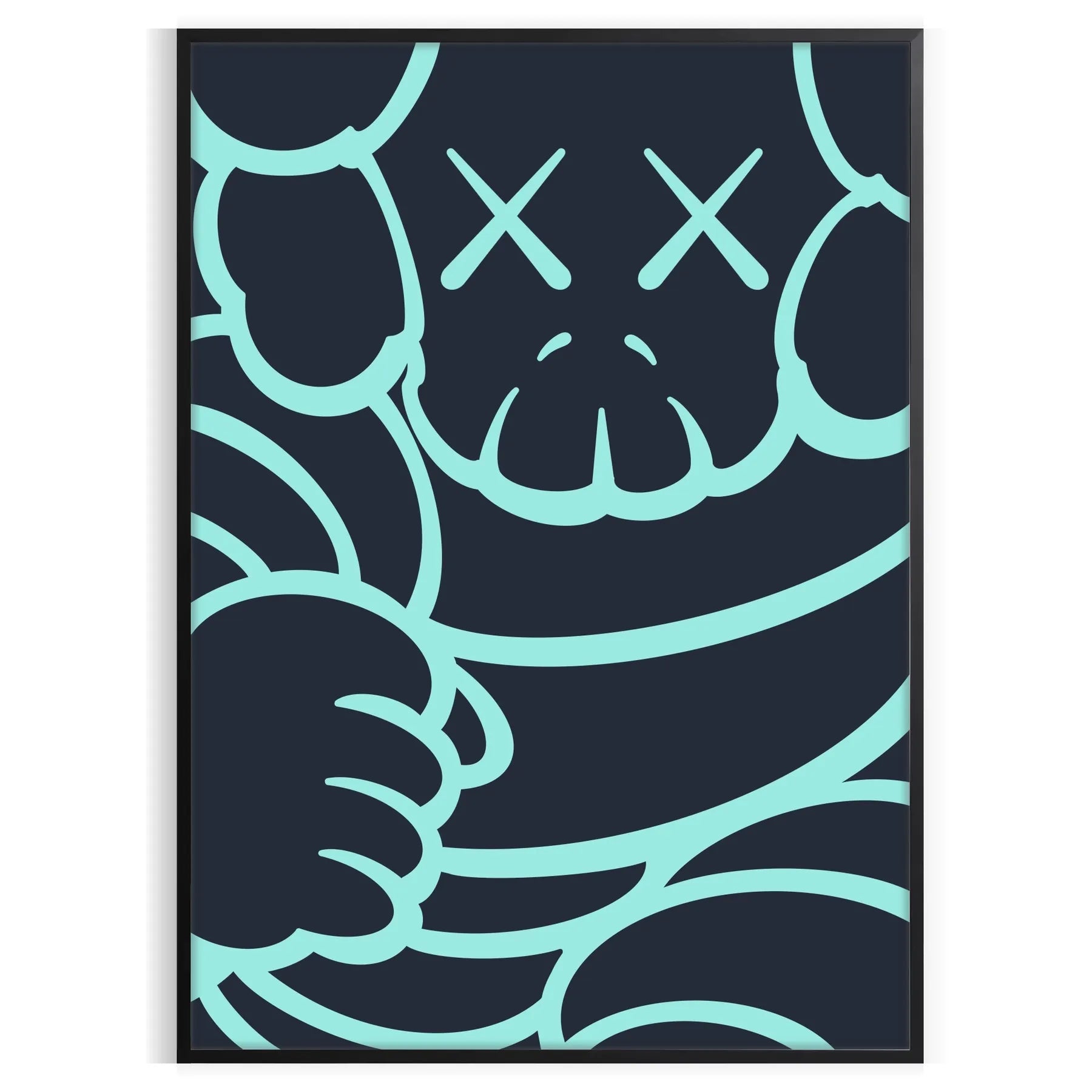 wild energy Hyperbeast black blue poster perfect space dynamic statement unique artwork ideal gift enthusiasts bold wall art frame style