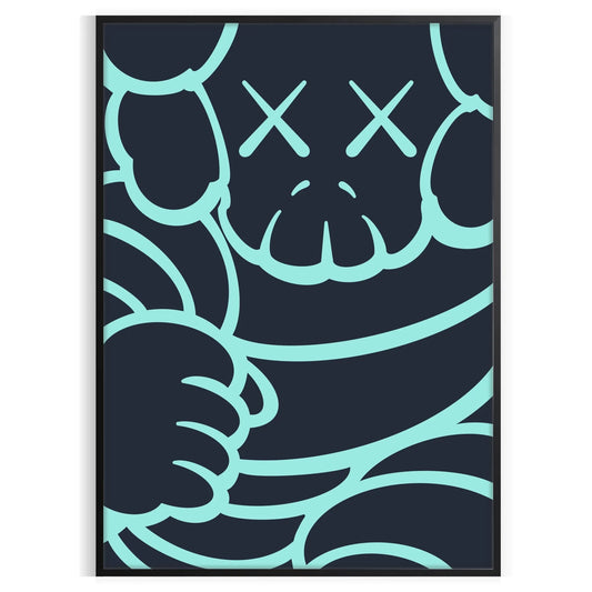 wild energy Hyperbeast black blue poster perfect space dynamic statement unique artwork ideal gift enthusiasts bold wall art frame style