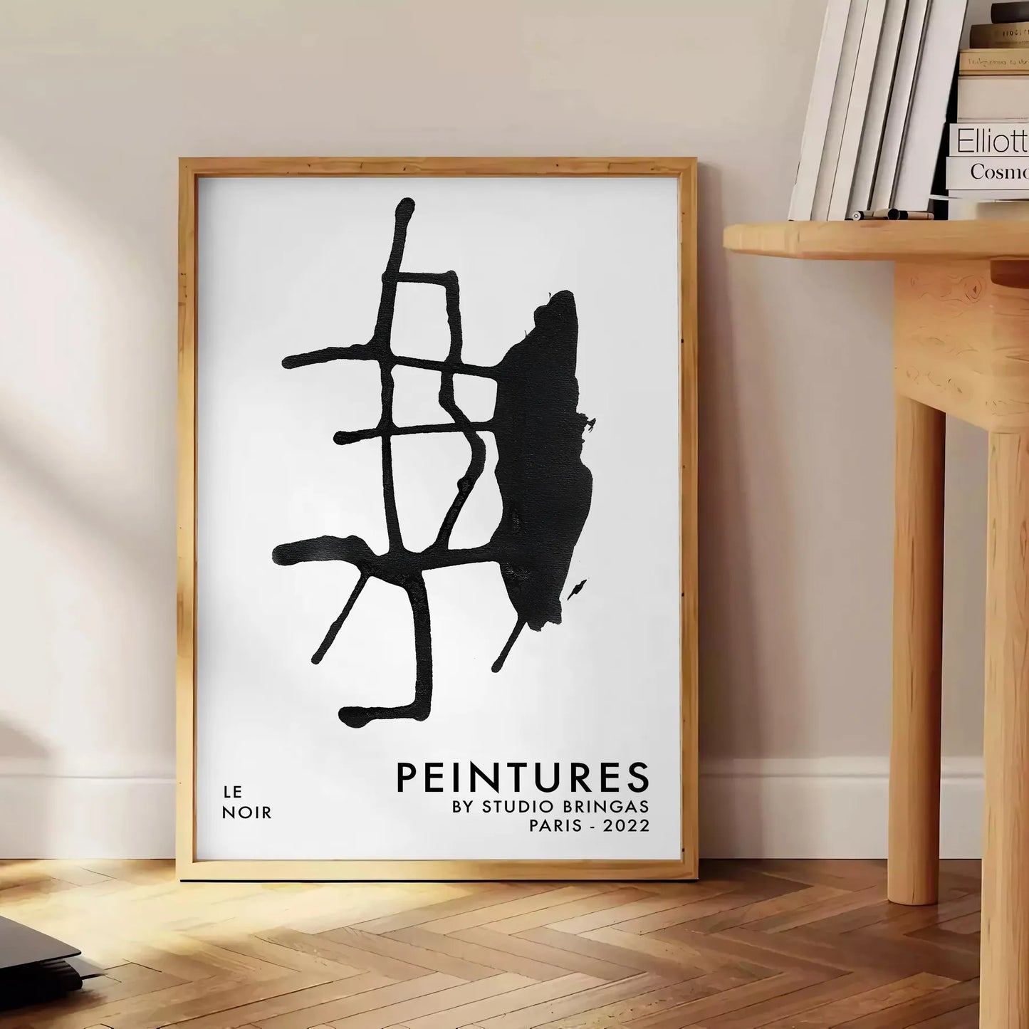 bold elegance Lenoirno Maximalist Poster black white captivating wall art sophisticated touch space perfect gift popular sizes A4 cm A0 decor today