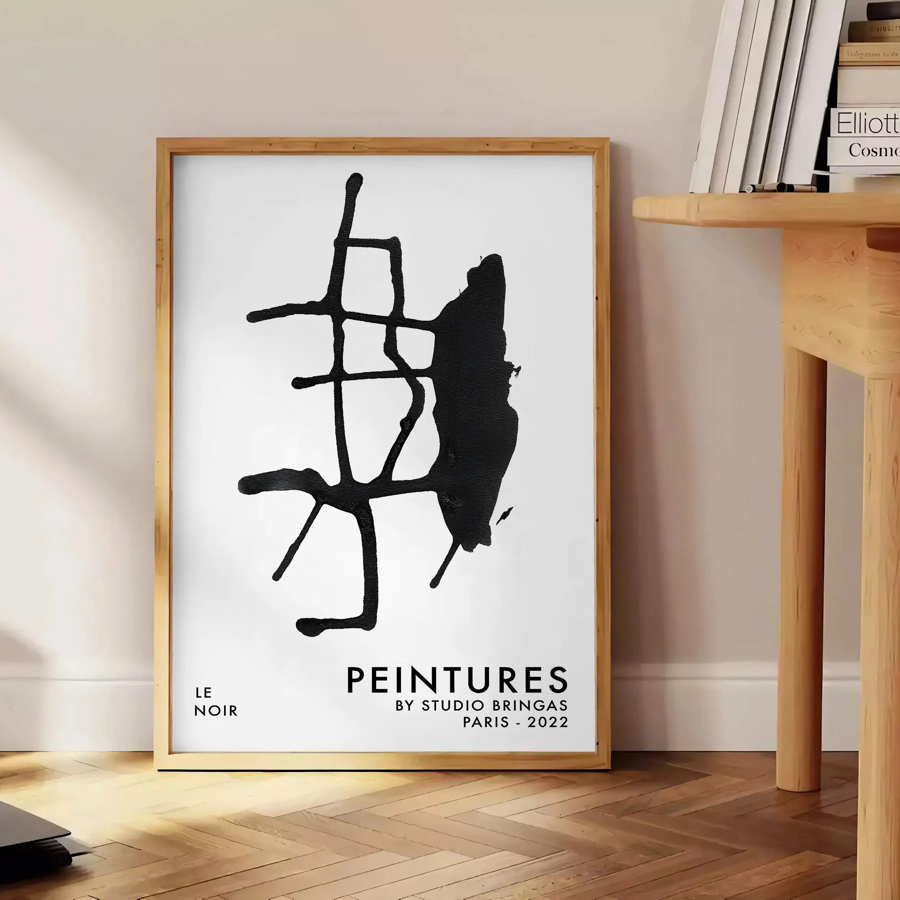 bold elegance Lenoirno Maximalist Poster black white captivating wall art sophisticated touch space perfect gift popular sizes A4 cm A0 decor today