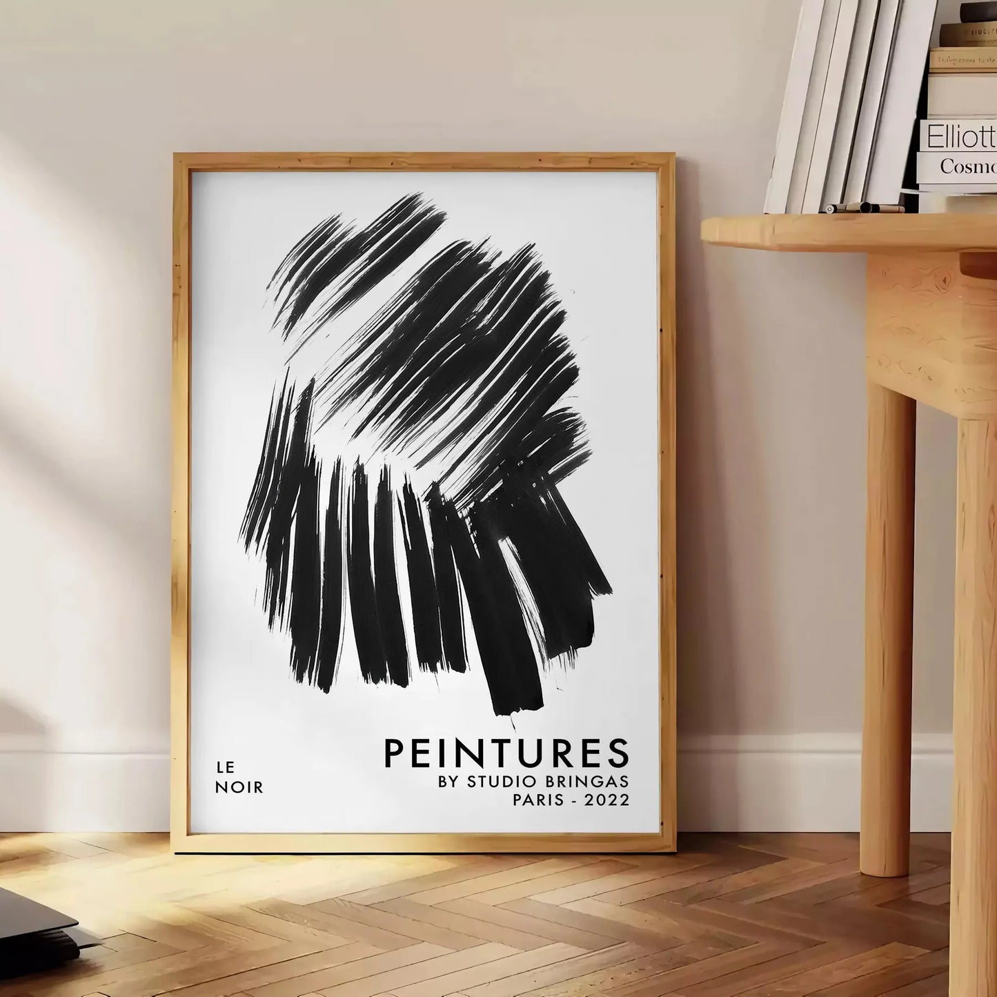 allure LenoirNoPoster maximalist poster black blue hues bold wall art piece perfect drama space unique gift available multiple sizes A4 cm A0